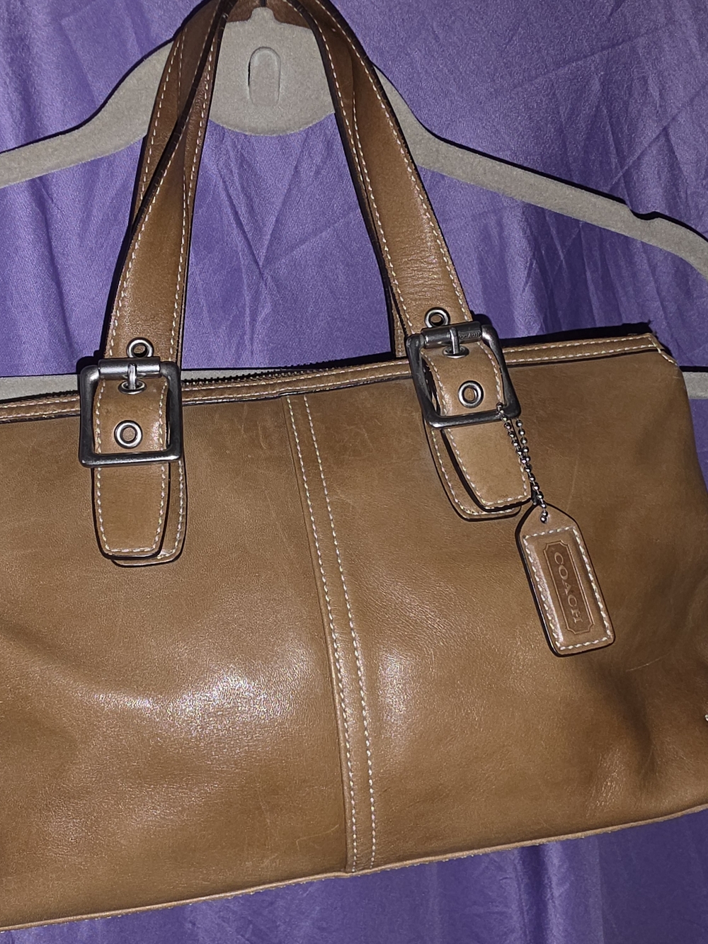 Vintage Coach Legacy Zip Satchel Handbag